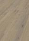 Preview: Landhausdiele 220mm breit, Eiche astig, gebürstet, geräuchert, weiß geölt 2,51m²/Paket